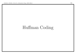 Huffman Coding