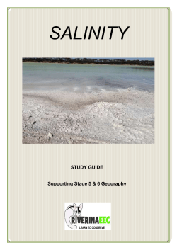 salinity - Riverina Environmental Education Centre