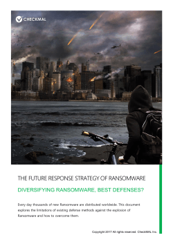 the Future respoNse strategy of ransomware