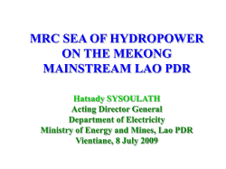 Current situation and policy on energy and natural resources