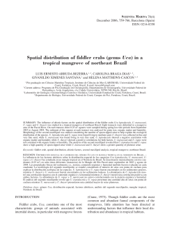 Spatial distribution of fiddler crabs (genus Uca) in a - ICM-CSIC