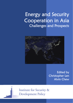 Energy and Security Cooperation in Asia
