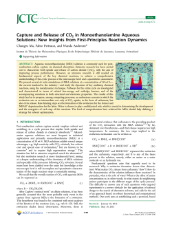 Capture and Release of CO2 in