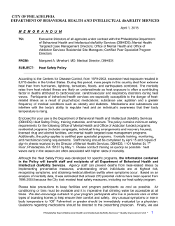 Heat Safety Bulletin 2015