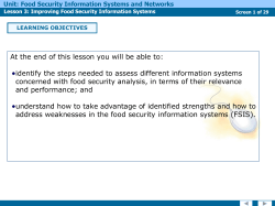 Presentazione di PowerPoint - Food and Agriculture Organization of