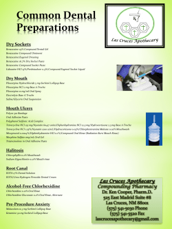 Common Dental Preparations