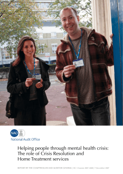 Helping people through mental health crisis
