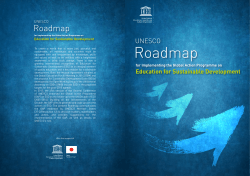 UNESCO roadmap for implementing the Global Action Programme