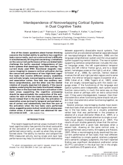 Interdependence of Nonoverlapping Cortical Systems in Dual