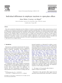 Individual differences in employee reactions to open