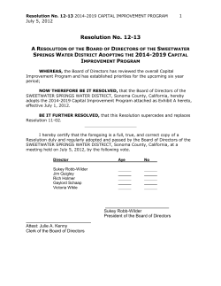 Resolution No. 266 - SweetWater Springs Water District