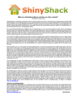 Lichtenberg Figures - The Hows and Whys