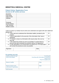 Patient Online Registration Form