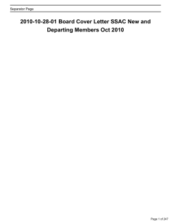 2010-10-28-01 Board Cover Letter SSAC New and