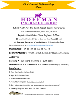 First Annual Hoffman Dog Show
