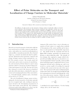 Effect of Polar Molecules on the Transport and Localization of