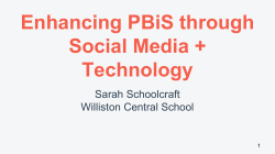 Enhancing PBiS through Social Media + Technology