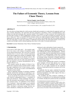 The Failure of Economic Theory. Lessons from Chaos Theory