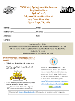 TN/KY 2017 Spring Joint Conference - CUPA-HR