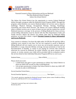 Medicaid Letter for Parents