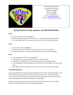 Oil Setting Instructions (Microsoft Word )