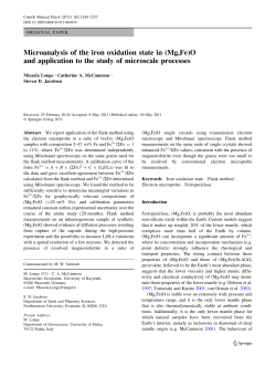 Microanalysis of the iron oxidation state in (Mg,Fe)