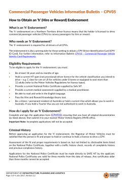 Document Name - Northern Territory Government