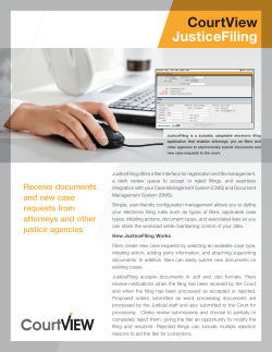 CourtView JusticeFiling