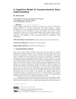 A Cognitive Model of Counterintuitive Story Understanding