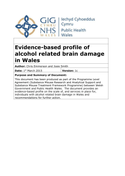 Evidence-based Profile of Alcohol Related Brain
