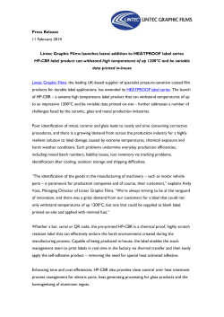 Lintec Graphic Films launches latest addition to HEATPROOF series