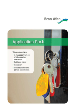 Person Specification &ndash; Support Officer