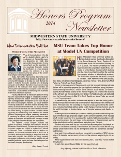 2014 MSU Team Takes Top Honor at Model UN Competition