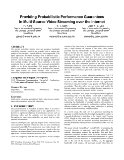 Providing Probabilistic Performance Guarantees in Multi