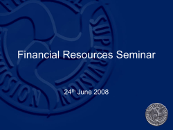 Financial Resources Seminar FSC