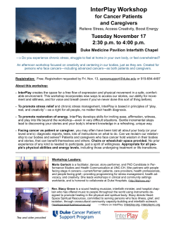 Patients and Caregivers