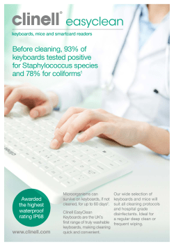 Clinell Keyboard Brochure