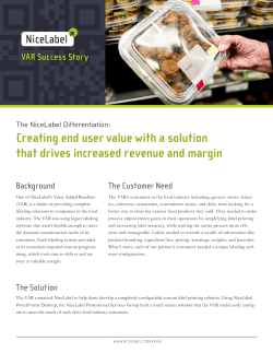 Creating end user value with a solution that drives