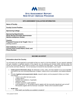 Site Assessment Report - Maricopa Community Colleges