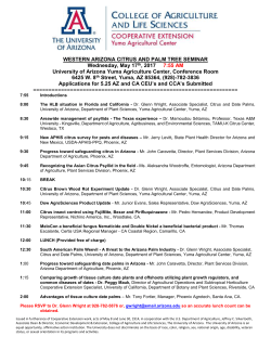 Citrus and Date Palm Seminar - May 17 2017