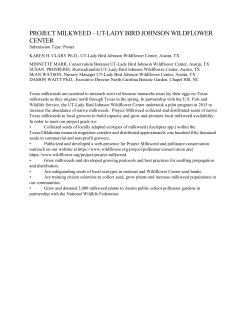 project milkweed &ndash; ut-lady bird johnson