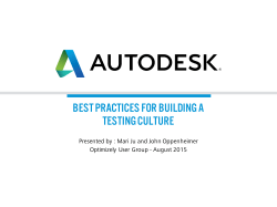 Building A Testing Culture At Autodesk