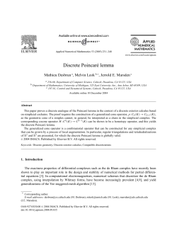 Discrete Poincaré lemma