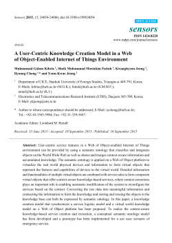 A User-Centric Knowledge Creation Model in a Web of