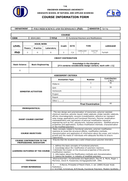 course information form