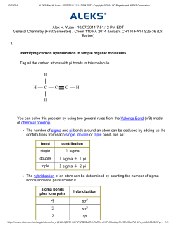 Identifying carbon hybridization in simple organic molecules