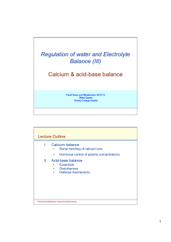 9.Fluid and elec. balance III, Calcium and acid