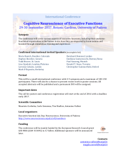 Cognitive Neuroscience of Executive Functions