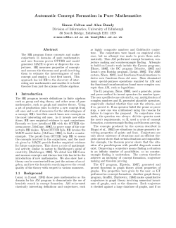 Automatic Concept Formation in Pure Mathematics