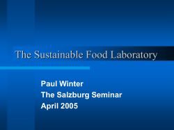 The Sustainable Food Laboratory